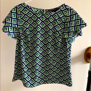 Banana Republic Factory geometric pattern blouse